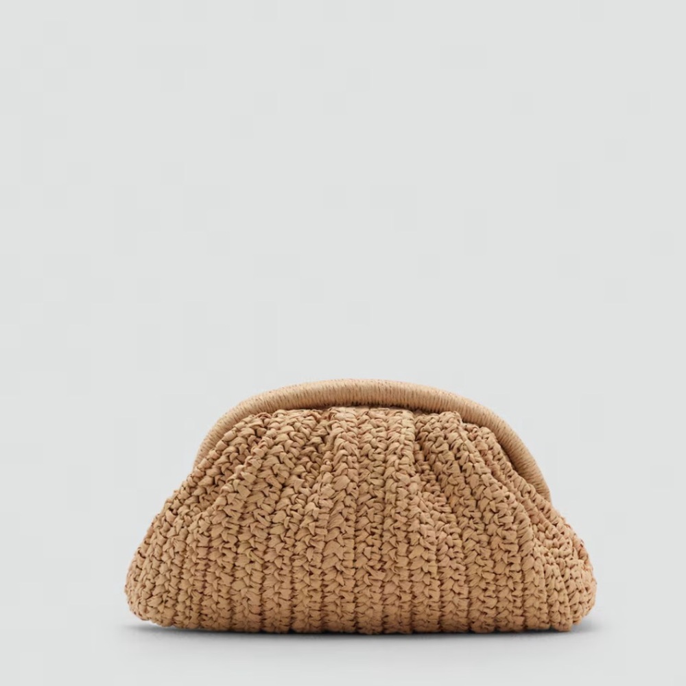 Mango Natural Fiber Clutch